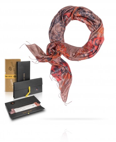 Палантин Женский S30-JEWEL.FLOWER/BEIGE